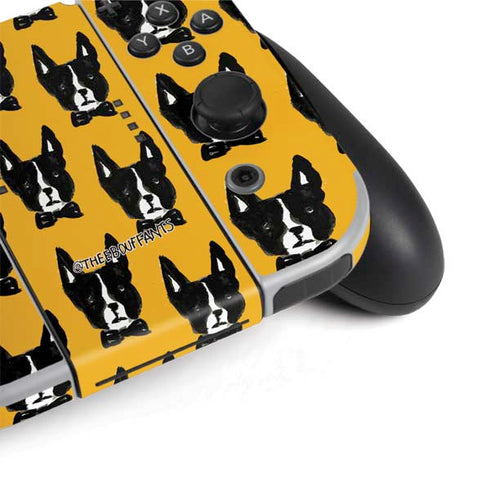 Bouffants and Broken Hearts Boston Terrier Nintendo Switch OLED (2021) Skin
